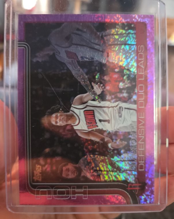 2025-26 Topps Blastoff! #297 Defensive Duo Leads Amen Thompson — front