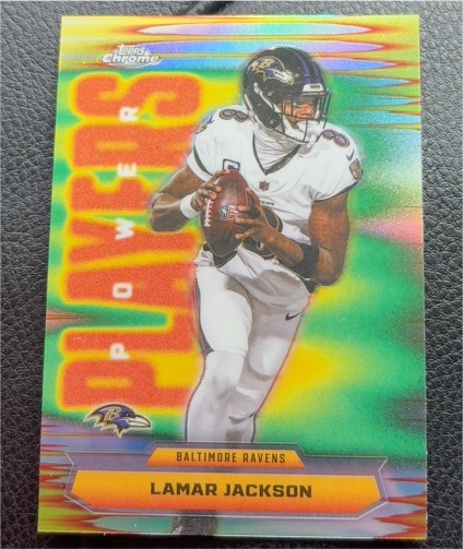 2025 Topps Chrome #PP-1 Lamar Jackson — front