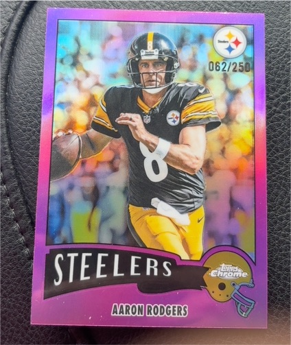 2025 Topps Chrome #255 Aaron Rodgers — front