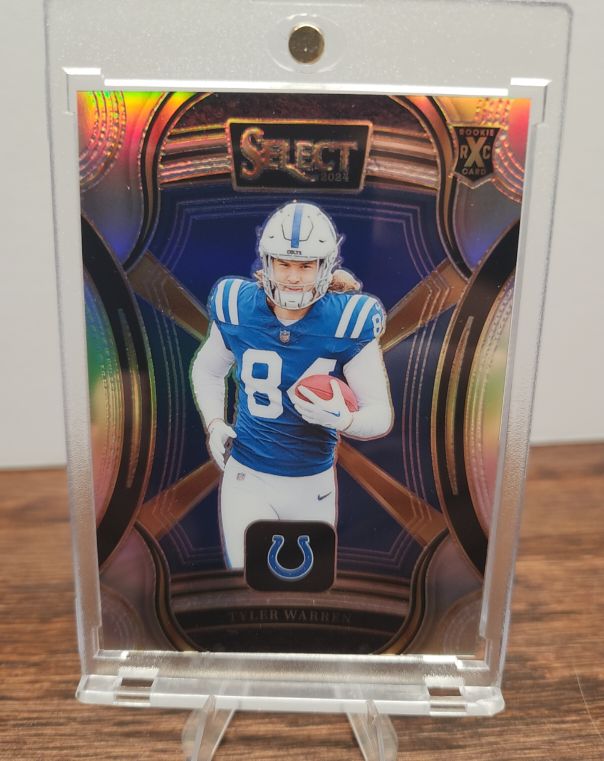 2024 Panini Select #517 Tyler Warren Silver Prizm Rookie — front