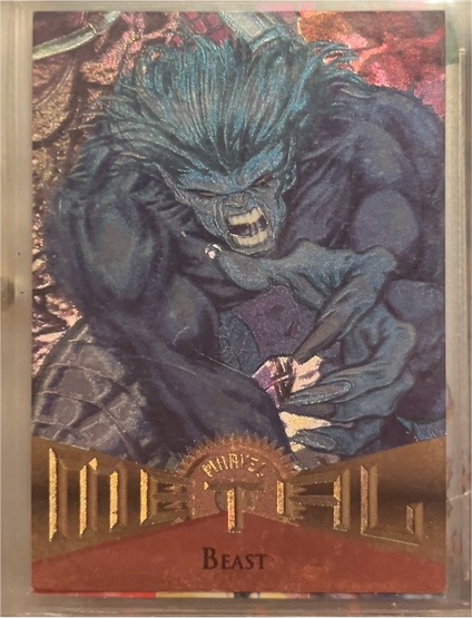 1995 Fleer Marvel Metal #1 Beast — front
