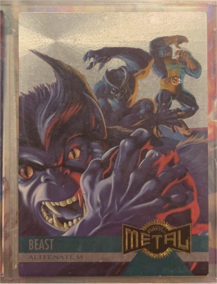 1995 Fleer Marvel Metal #126 Beast Alternate M — front