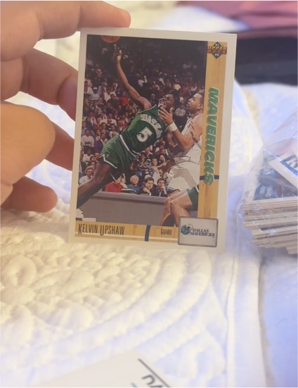 1991-92 Upper Deck #248 Kelvin Upshaw Dallas Mavericks — front