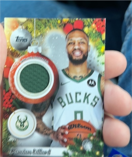 2025-26 Topps Holiday #PR-DL Damian Lillard — front
