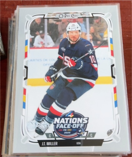 2025-26 O-Pee-Chee Nations Face-Off #523 J.T. Miller — front