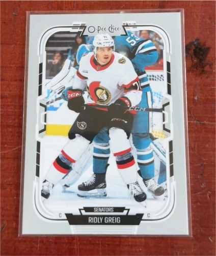 2025-26 O-Pee-Chee #49 Ridly Greig — front