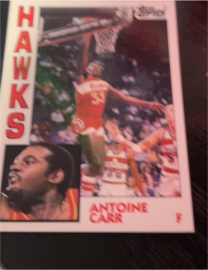 1992-93 Topps Archives #48 Antoine Carr Atlanta Hawks — front