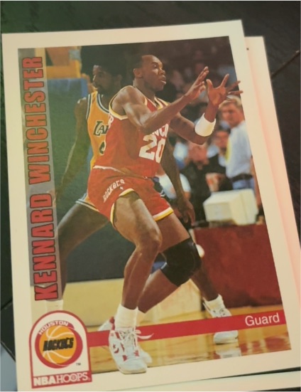 1992-93 Hoops #394 Kennard Winchester — front
