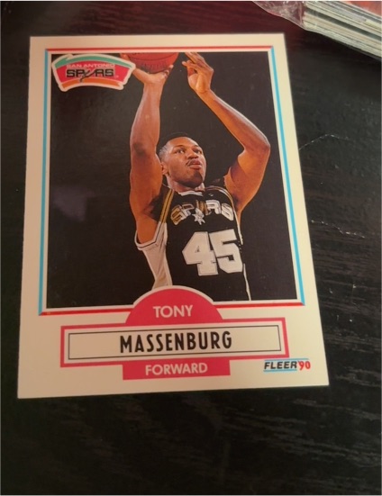 1990 Fleer Update #U-89 Tony Massenburg — front