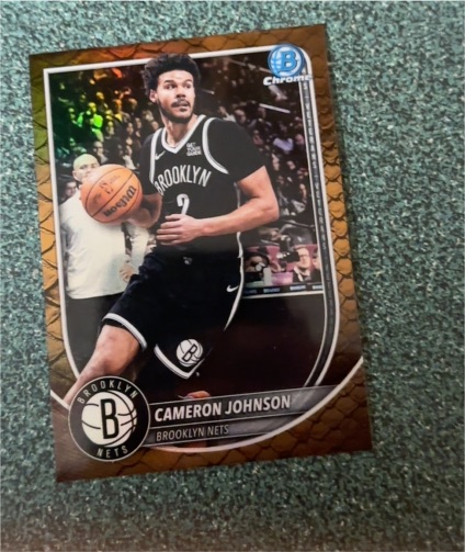 2025-26 Bowman Chrome #BCV-61 Cameron Johnson — front