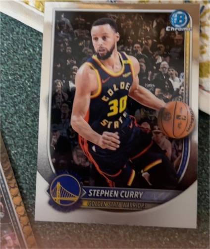 2025 Bowman Chrome #BCV-115 Stephen Curry — front