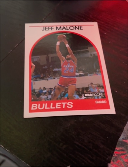 1989 NBA Hoops #85 Jeff Malone — front