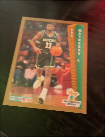 1992-93 Fleer #375 Lee Mayberry — front