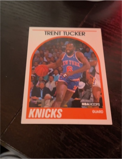 1989-90 Hoops #87 Trent Tucker New York Knicks — front