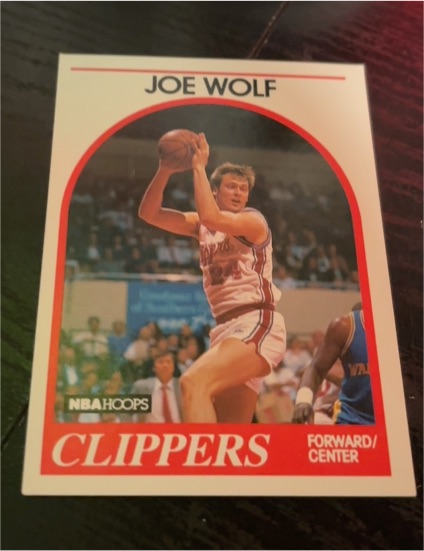 1989-90 NBA Hoops #173 Joe Wolf — front