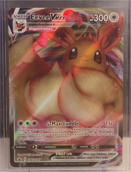 2021 Pokémon SWSH087 Eevee VMAX — front