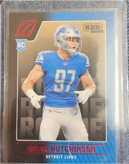 2022 Panini Zenith #113 Aidan Hutchinson Red Zone Rookie — front
