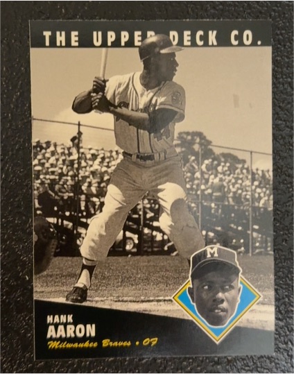 1994 Upper Deck All-Time Heroes #144 Hank Aaron — front