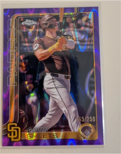 2025 Topps Chrome #158 Gavin Sheets — front