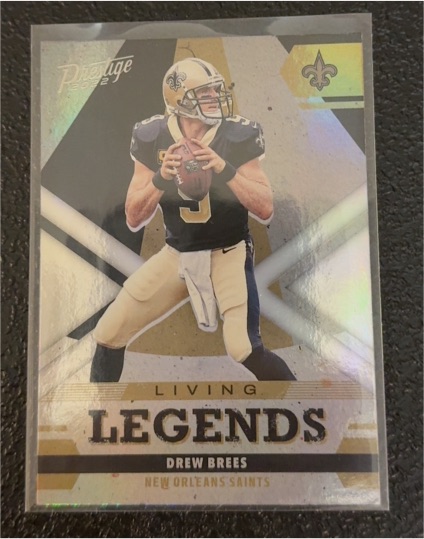 2022 Panini Prestige #LL-3 Drew Brees Living Legends — front