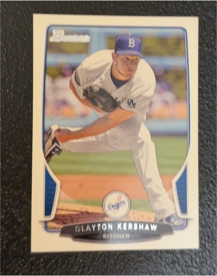2013 Bowman #91 Clayton Kershaw — front