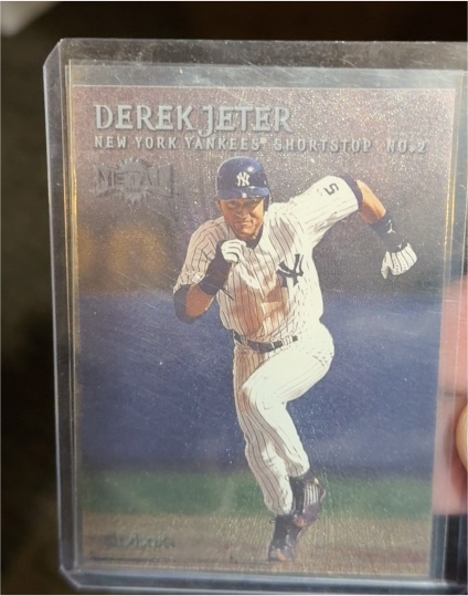 2000 Skybox Metal #2 Derek Jeter — front
