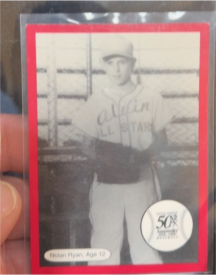 1989 Best Western Little League 50th Anniversary Nolan Ryan Age 12 — front