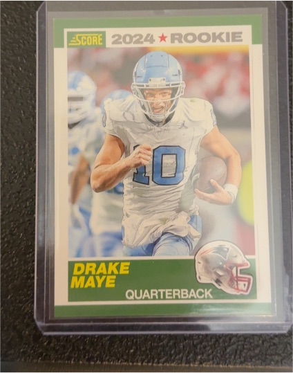 2024 Panini Score #3 Drake Maye Rookie — front