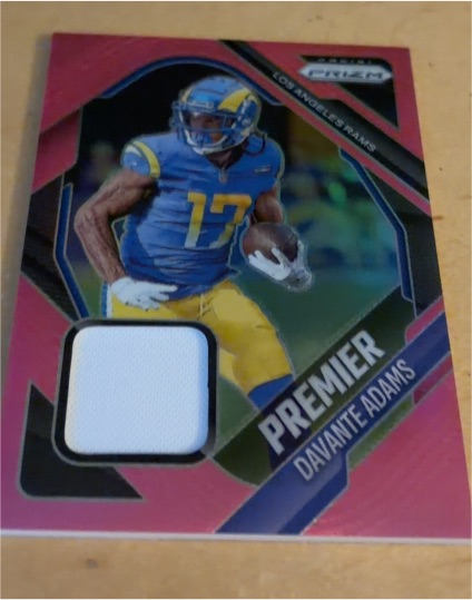 2025 Panini Prizm Premier Jerseys #PJY-DAS Davante Adams — front
