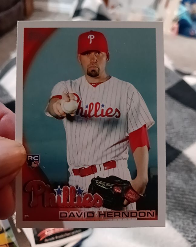 2010 Topps #424 David Herndon — front