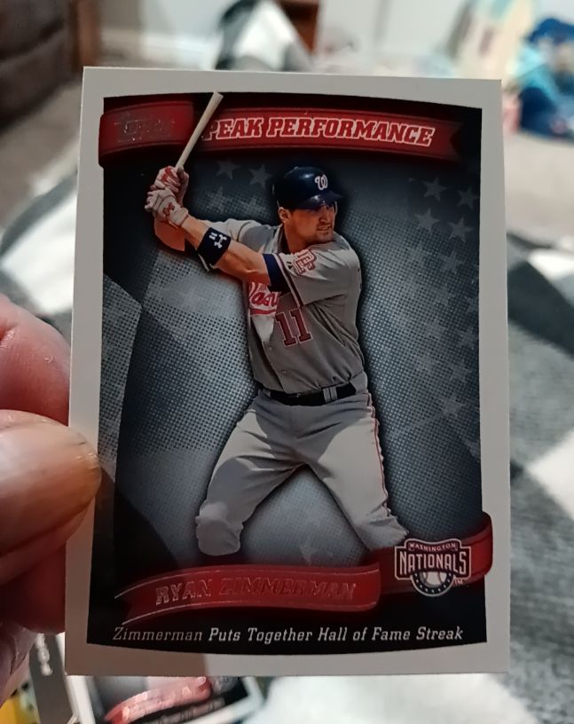 2010 Topps Peak Performance #PP-69 Ryan Zimmerman — front