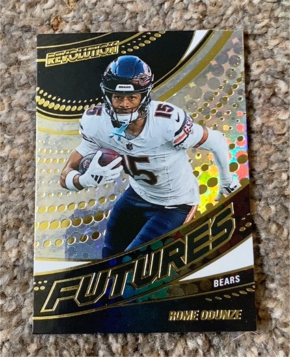 2025 Panini Revolution #9 Rome Odunze Futures Insert — front