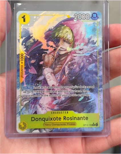 One Piece Legacy of the Master OP12-108 Donquixote Rosinante — front