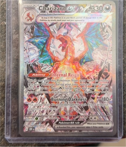 2023 Pokemon TCG Charizard ex #223/197 Obsidian Flames Special Illustration Rare — front