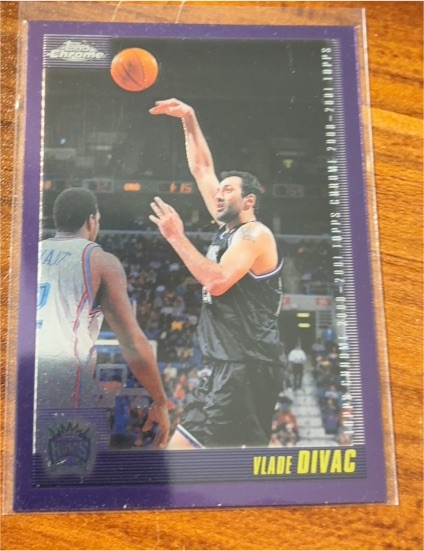 2000-01 Topps Chrome #74 Vlade Divac — front