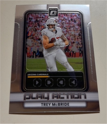 2025 Panini Donruss Optic #8 Trey McBride Play Action — front