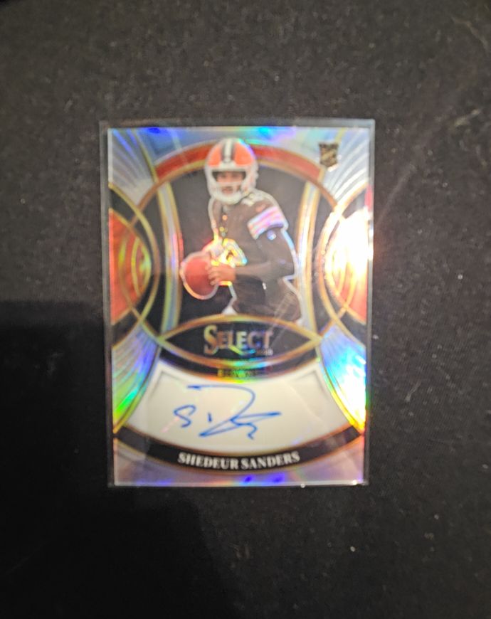2025 Panini Select Rookie Signatures #RSI-SSS Shedeur Sanders — front