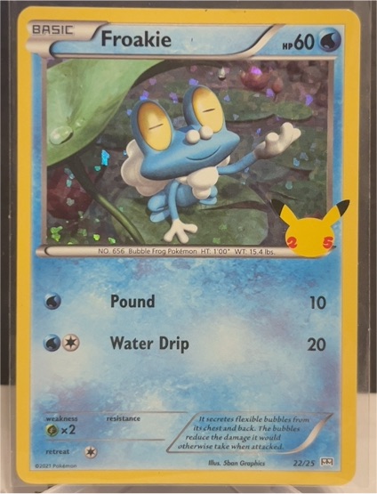 2021 Pokémon 25th Anniversary McDonald's Promo #22 Froakie — front