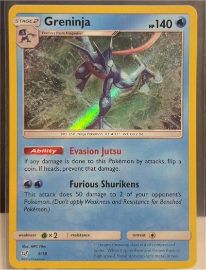 2019 Pokémon Detective Pikachu #9 Greninja — front