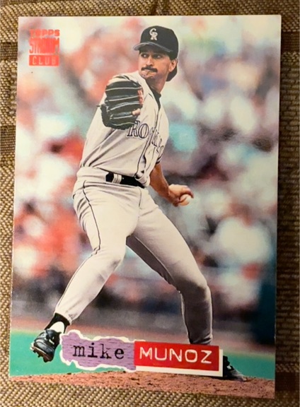 1994 Topps Stadium Club #492 Mike Munoz — front