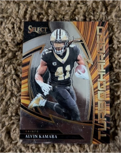 2025 Panini Select Turbocharged #7 Alvin Kamara — front