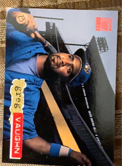 1994 Topps Stadium Club #378 Greg Vaughn — front