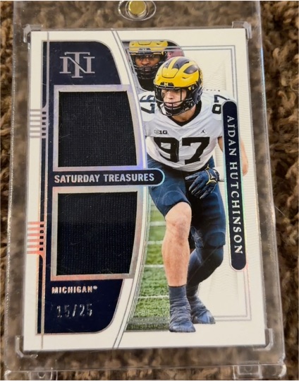 2022 Panini National Treasures Saturday Treasures #Aidan Hutchinson — front