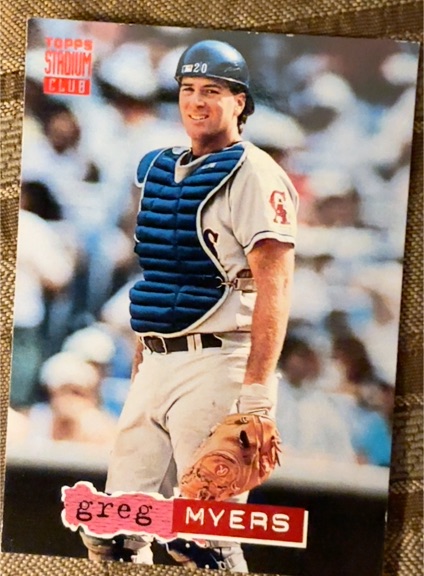 1994 Topps Stadium Club #468 Greg Myers — front
