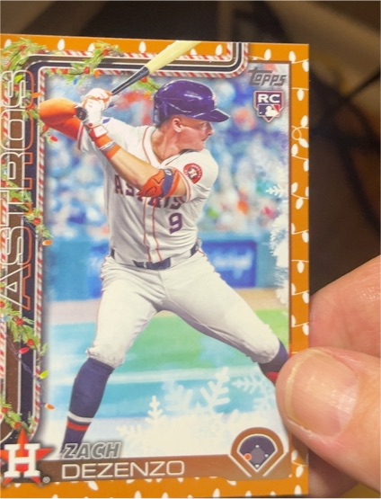 2025 Topps Holiday #H162 Zach Dezenzo — front