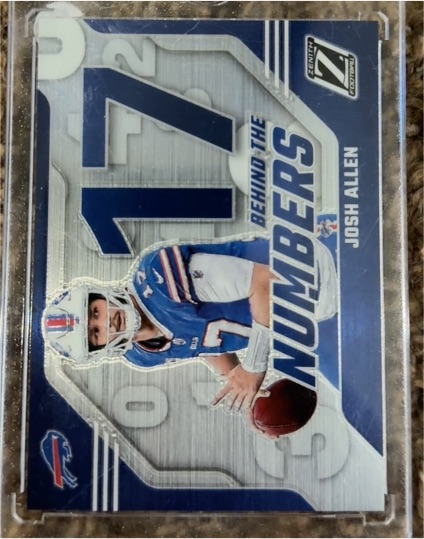 2023 Panini Zenith #15 Josh Allen Behind the Numbers — front
