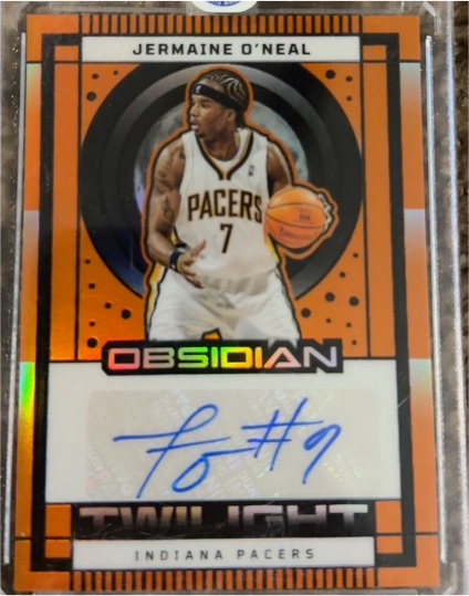 2024-25 Panini Obsidian Twilight Signatures #TS-JON Jermaine O'Neal — front