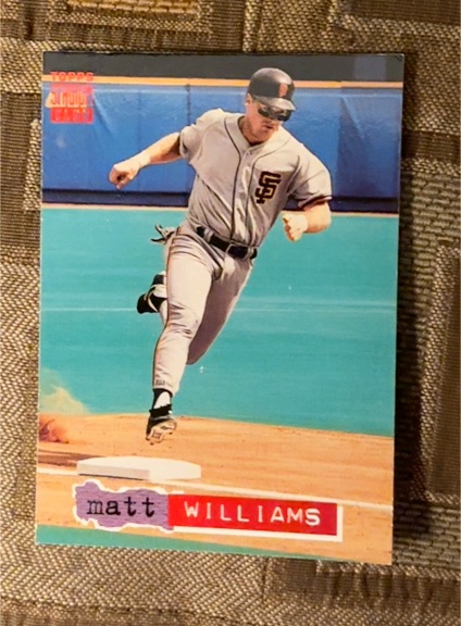 1994 Topps Stadium Club #419 Matt Williams — front