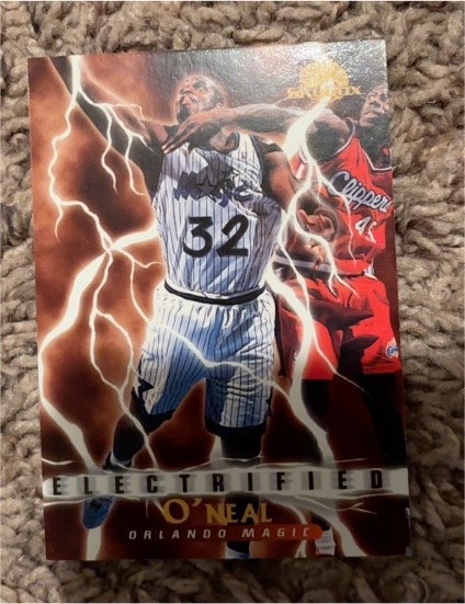 1996 Skybox Electrified #293 Shaquille O'Neal — front