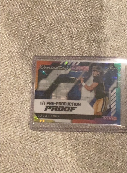 2024 Leaf Vivid Ju Ju Lewis 1/1 Pre-Production Proof — front